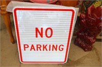 Reflective Metal  "No Parking" Sign