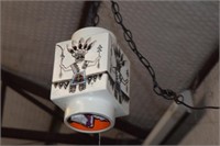 Native American Themed Swag Light Fixture