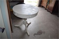 White Painted Duncan Phyfe Lamp Table