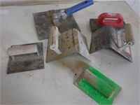 Concrete tools: Edgers, Groovers, Trowel