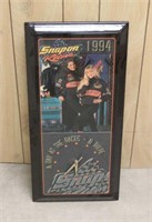 1994 Snap-On Racing Clock, Approx 11"x23"