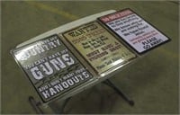 Assorted Metal Signs