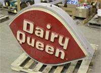 Dairy Queen Lighted Sign, Approx 56"x37", Unknown