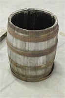 Vintage Wooden Barrel, Approx 21"x30"