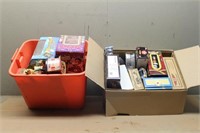 (2) Boxes of Collectable Cars and M&Ms Items