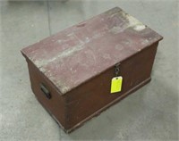Vintage Wooden Chest, Approx 28"x15"x16"