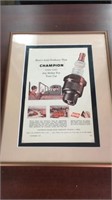 1951 ad for champion spark plugs  
13 1/4x 10