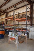 Industrial shelving units; 18 beams, 4 braces