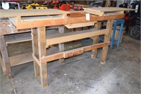 Custom work bench 109 in. x 20 in. 50 in.