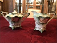 RS Prussia Footed Cream Pitcher & Lidded Sugar