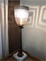 27” Retro Lamp with Marble Base