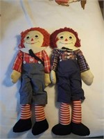 Lot of 2- Raggedy Andy Dolls