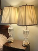 32in Crystal & Brad’s Base Table Lamps