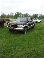 1999 GMC 2500 4 x 4 pick up with Meyers Plow