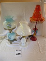 Trio of Vintage Lamps
