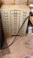 Drawer cabinet full of misc hardware