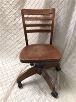 Vintage Wood Office Chair