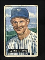 1951 Bowman Whitey Ford No. 1 Card