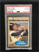 GRADED 1962 Topps Hank Aaron All Star Card
