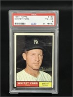 GRADED 1961 Topps Whitey Ford #160 Card