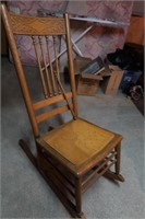 Antique Oak Rocking Chair-Historical Lemon House