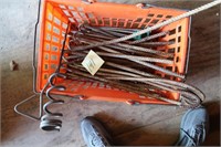 Misc. Lot-Rebar, Tent Stakes, Dog Ties, Twine,
