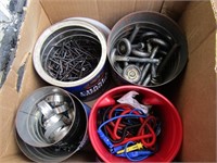 Large Misc Lot-Screws, Clamps, Rollers, Fasteners,