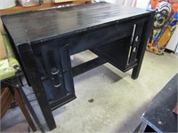 Wood Desk w/ Drawer & 2 Shelves-24" x 36"