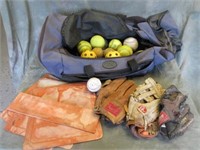 Baseballs, Bag, Mitts, & Bases