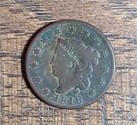 1818  Large Cent  VG