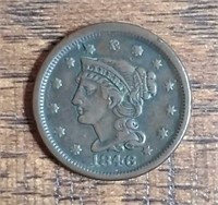 1846  Large Cent  XF