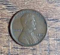 1910-S  Lincoln Cent  VF - XF  "Woody Reverse"