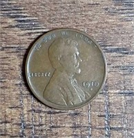 1910-S  Lincoln Cent  F
