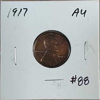 1917  Lincoln Cent  AU