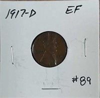 1917-D  Lincoln Cent  EF