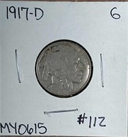 1917-D  Buffalo Nickel  G