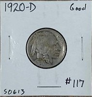 1920-D  Buffalo Nickel  G