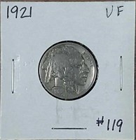 1921  Buffalo Nickel  VF
