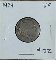 1924  Buffalo Nickel  VF