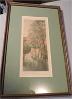 Wallace Nutting Signed Hand Coloured Print
