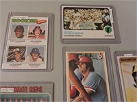 7 Assorted 1970's Baseball Cards, Mint Condition