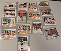 15 Topps 1977 Hockey Cards, EM Condtion