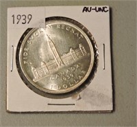1939 Uncirculated Canadian Silver Dollar