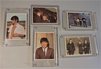 5 Mint Topps Beatle Cards, 1960's