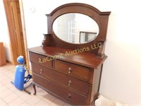vintage dresser/buffet, w mirror,