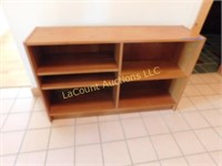 wood bookshelf/ TV stand, 47.5 x 30 x 12.5