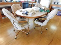 dining table 4 chairs, 57 x 44,