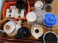 misc. Starbucks travel mug, teapot, servers, etc