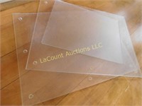 3 glass cutting boards, 2 large, 1 small