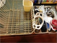 utensil lot, dish drainer, silverware tray